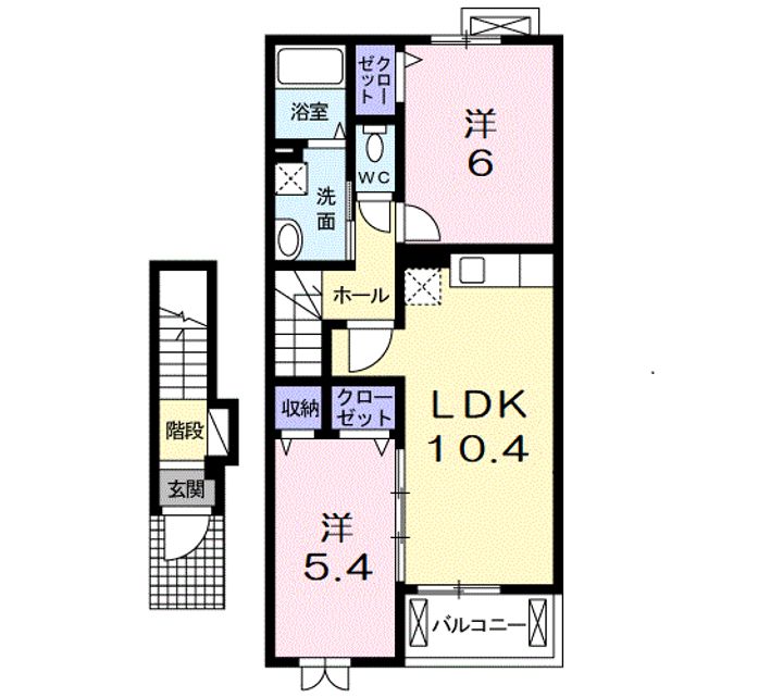 サニーハウスHagiwaraⅡの間取り