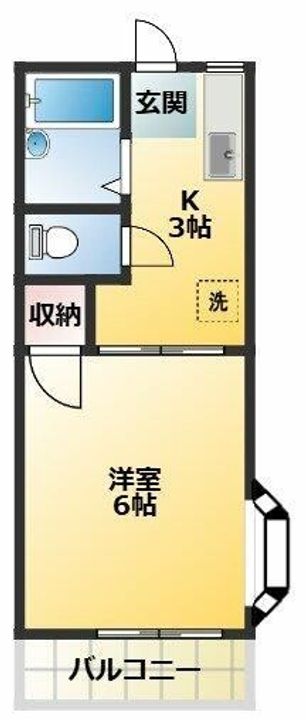 東京都世田谷区経堂1丁目(アパート)の賃貸物件の間取り