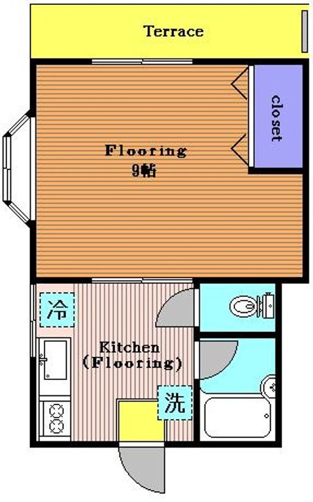 東京都目黒区自由が丘3丁目(アパート)の賃貸物件の間取り
