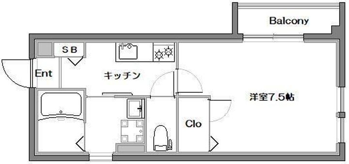 東京都世田谷区三軒茶屋1丁目(アパート)の賃貸物件の間取り