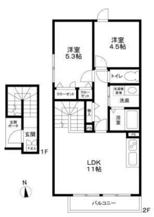 N・目黒区目黒本町6丁目計画の間取り