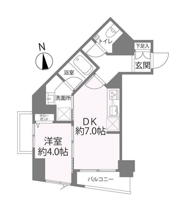 東京都世田谷区等々力3丁目(マンション)の賃貸物件の間取り