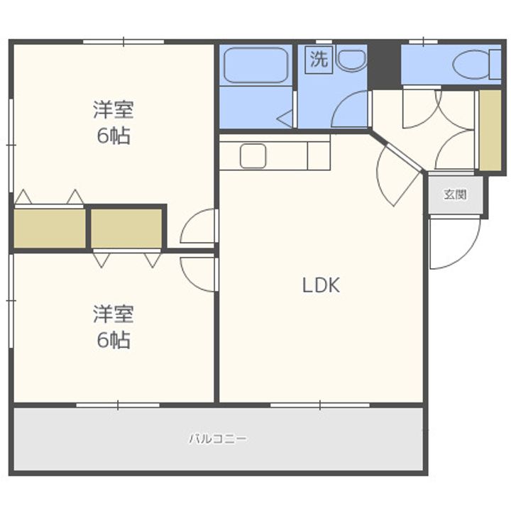 ハーモニーKハウスFukuyu二日市西の間取り