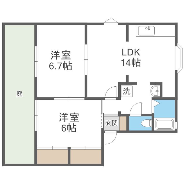 ラフォーレ原田Aの間取り