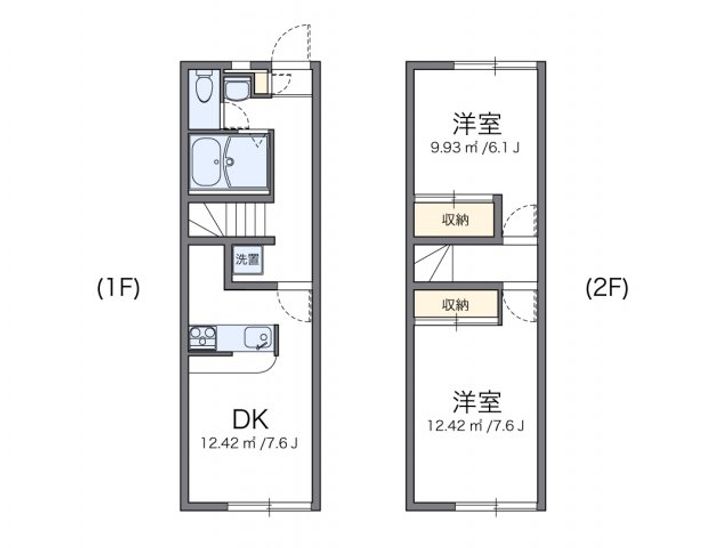 レオパレスディバイン原田の間取り