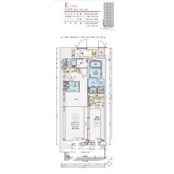 愛知県名古屋市中村区日吉町の賃貸マンションの間取り