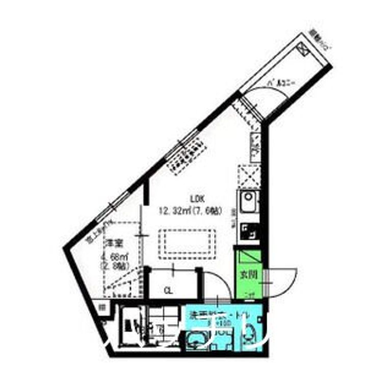 愛知県名古屋市西区枇杷島2丁目(アパート)の賃貸物件の間取り