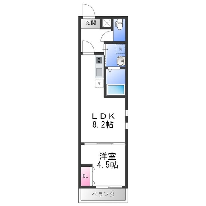 フジパレス高石Ⅰ番館の間取り