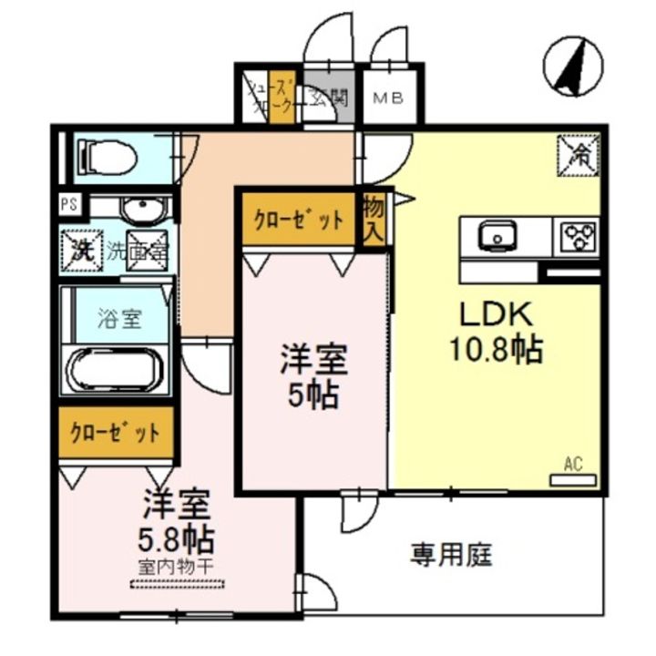 ヴィア・ラッテアの間取り