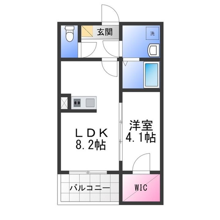 ジーメゾン岸和田スフィールの間取り