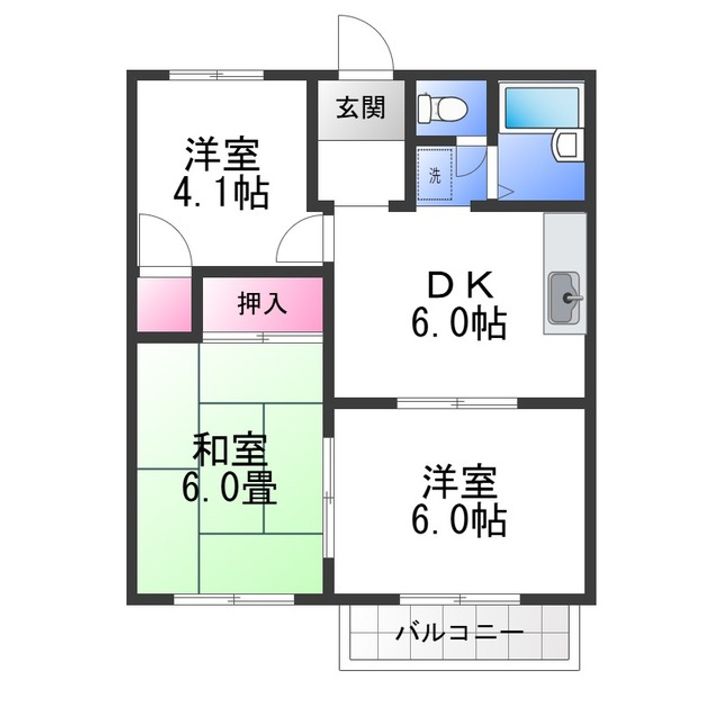 メゾン楠の間取り