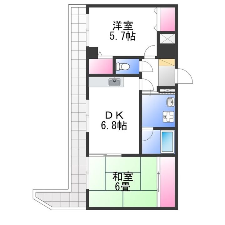 グランエクセル高師浜の間取り