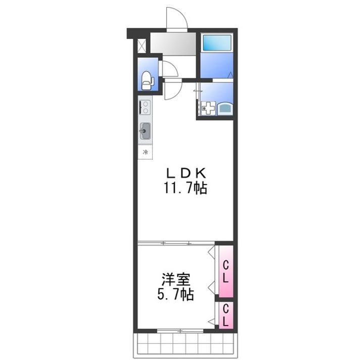 エルデ 高松東の間取り
