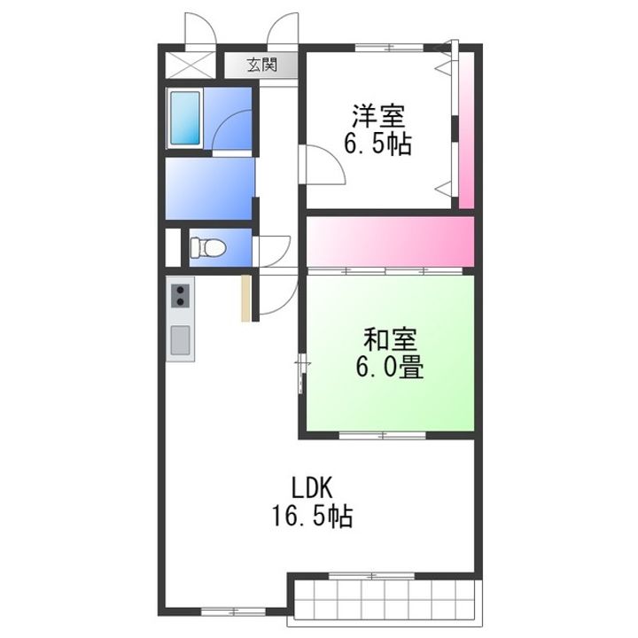 ヴィラロイヤル二色浜の間取り