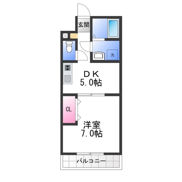 Feliz高石千代田の間取り