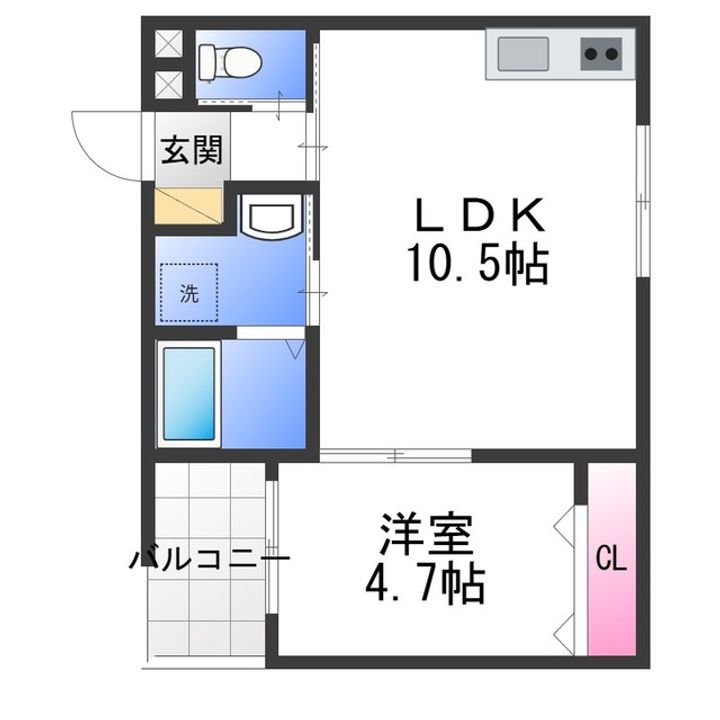 GARDENIA泉佐野大西の間取り