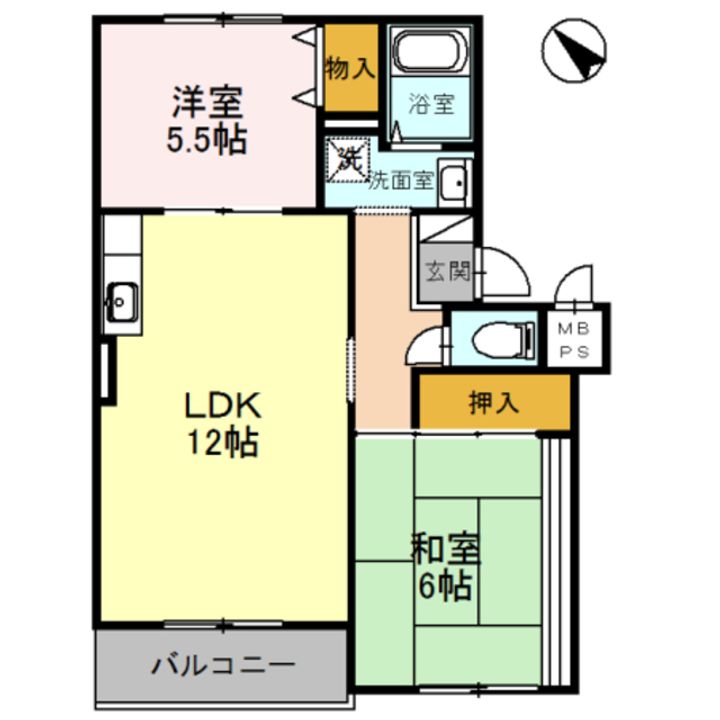 グッドライフ21 B棟の間取り