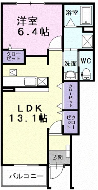グレイスガーデンⅠの間取り