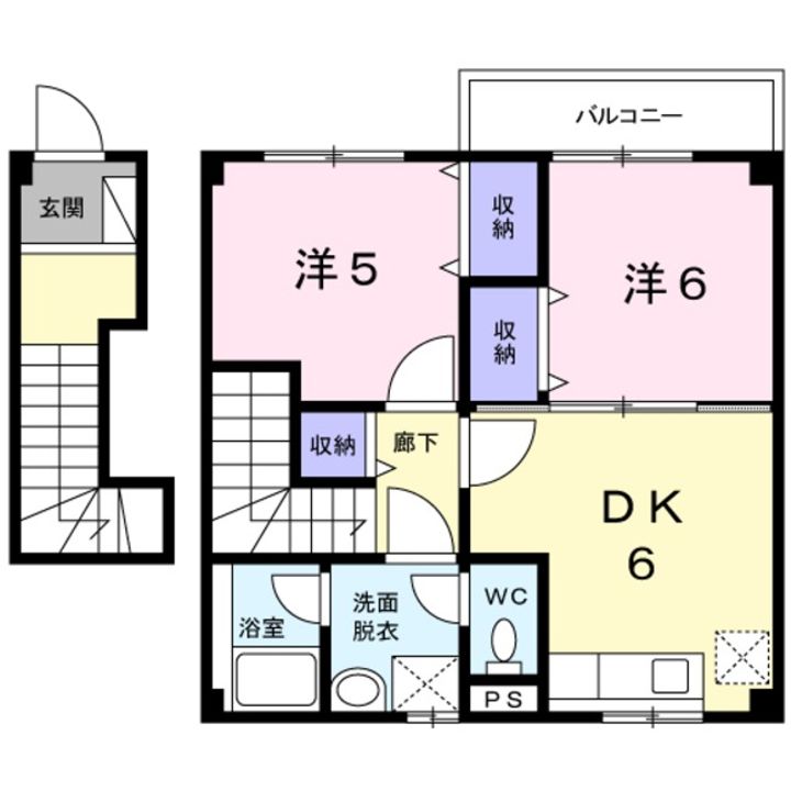 アンソレイエ・クメダの間取り