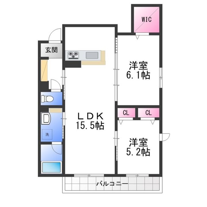 Fiable Izumiotsuの間取り