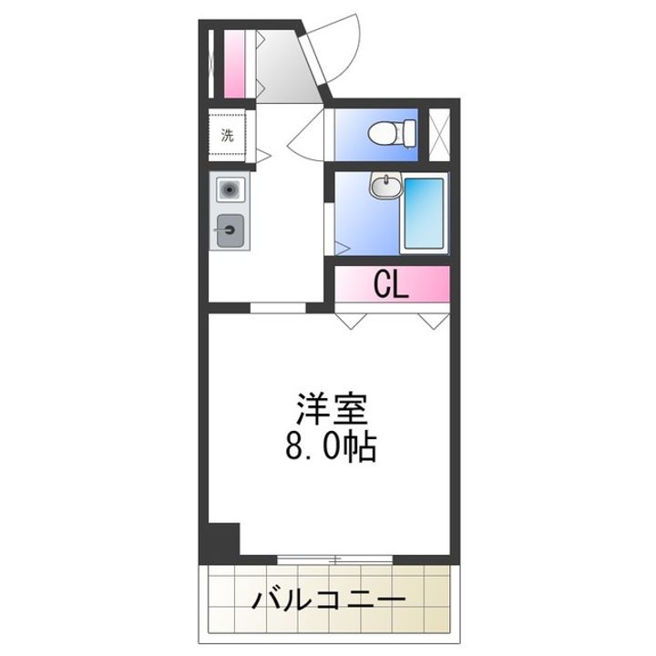 シャルル泉大津の間取り