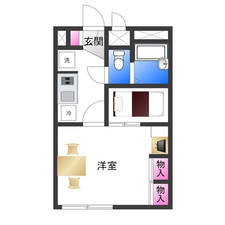 レオパレスコンフォートの間取り