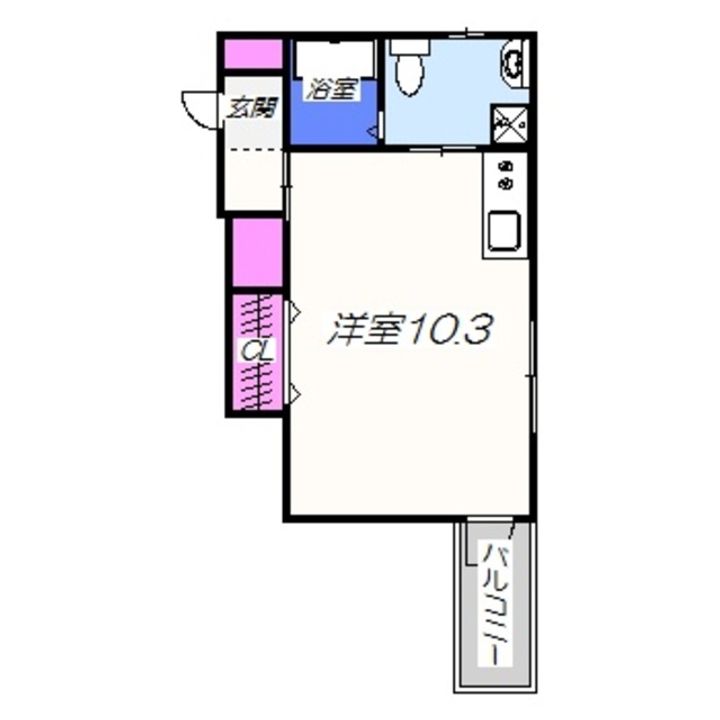 ディアコート宿屋町10Cの間取り