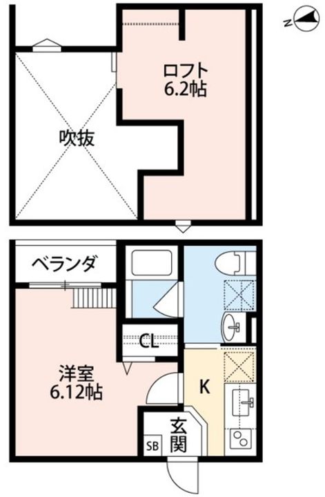 グランツ湊(グランツミナト)202の間取り