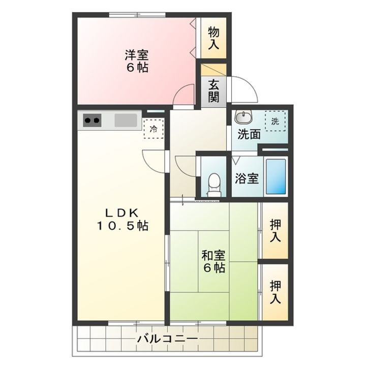 プランドール花田の間取り