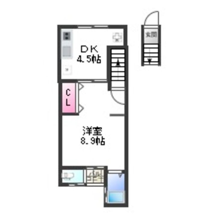 ミヤビ ハイツ201の間取り