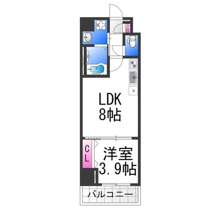 グランパシフィック堺東innovation1001の間取り