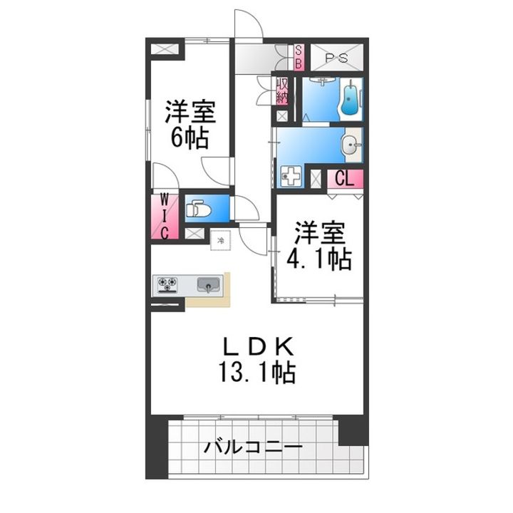 Sophia court宿院の間取り