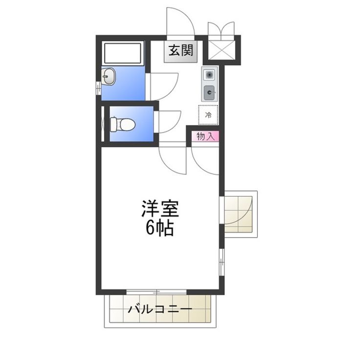 シャルマンフジ北花田101の間取り