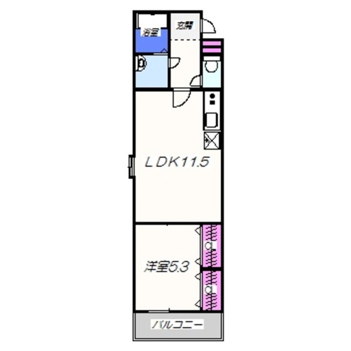 フジパレス堺北花田305の間取り