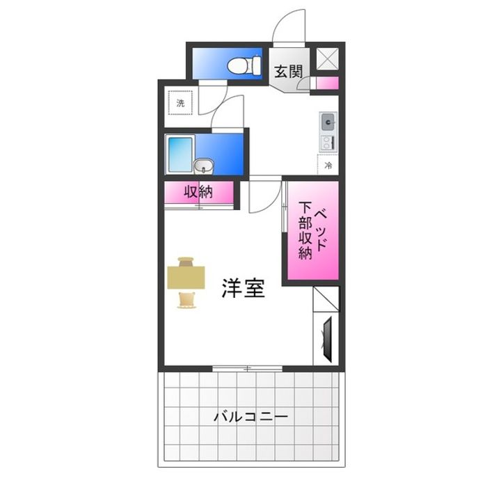 レオパレスREZON中百舌鳥の間取り