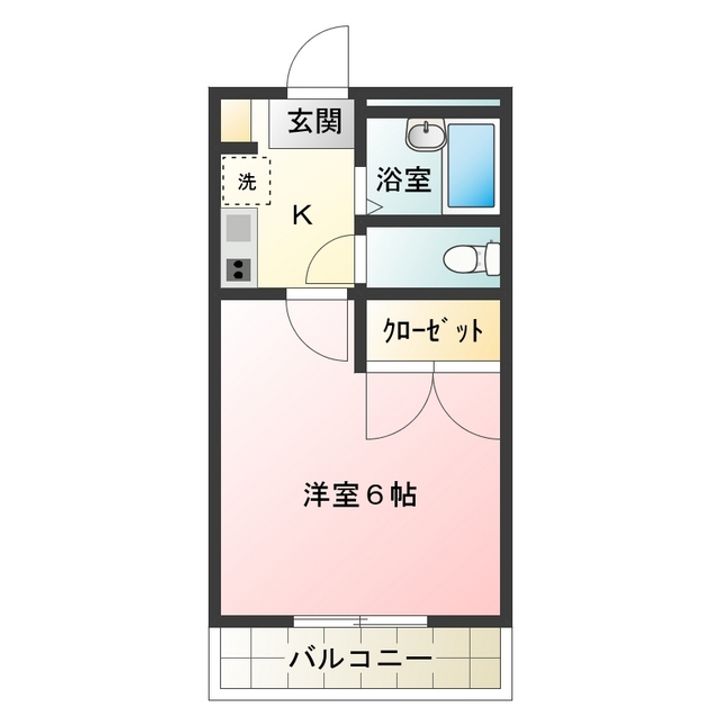 レオパレス三国ヶ丘弐番館の間取り