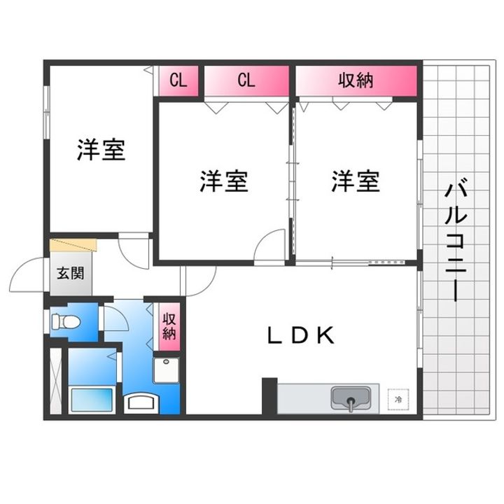 サンポートハイム堺の間取り