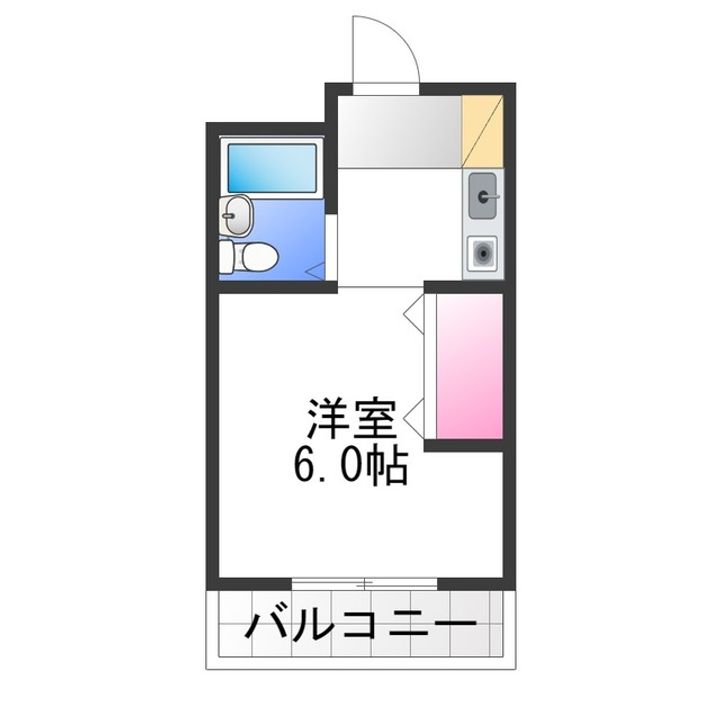 ラフォーレ北野田403の間取り