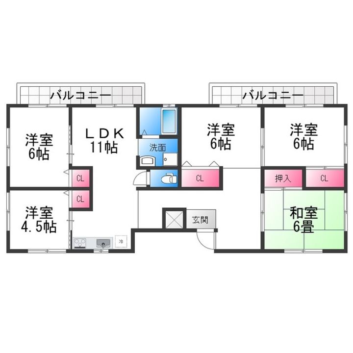 新緑のショコラティエの間取り