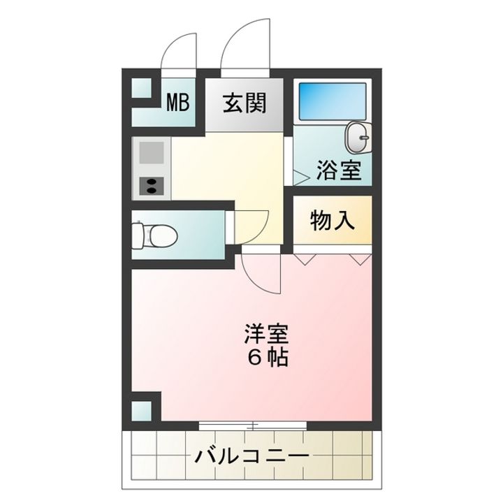 赤畑ハイツの間取り
