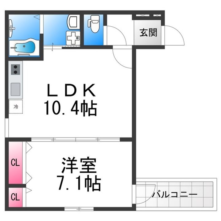 フジパレス堺北花田Ⅴ番館の間取り