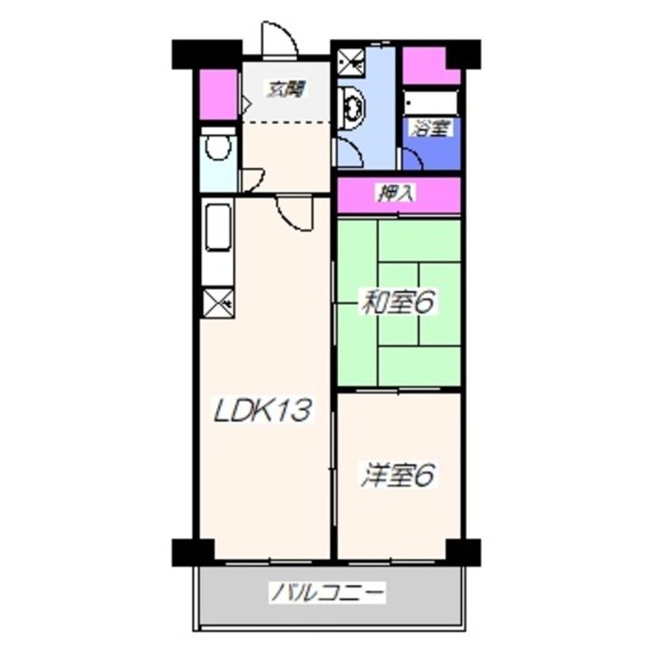パレス中もずの間取り