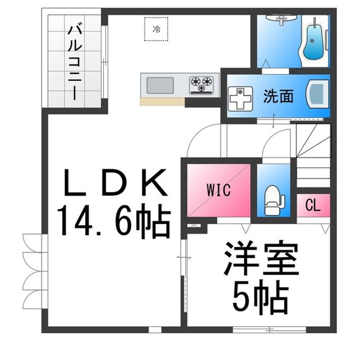HEIM MAISON 中向陽201の間取り