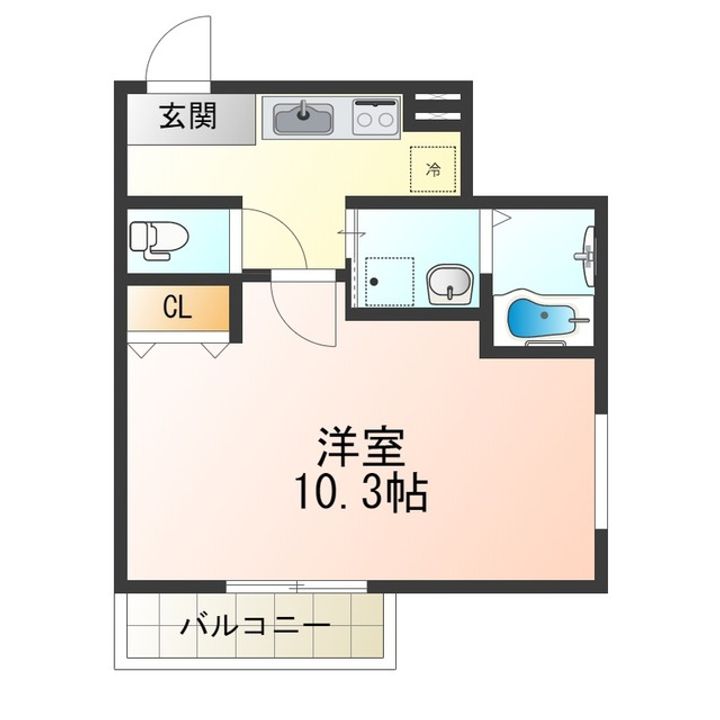 フジパレス堺鳳東Ⅵ番館の間取り