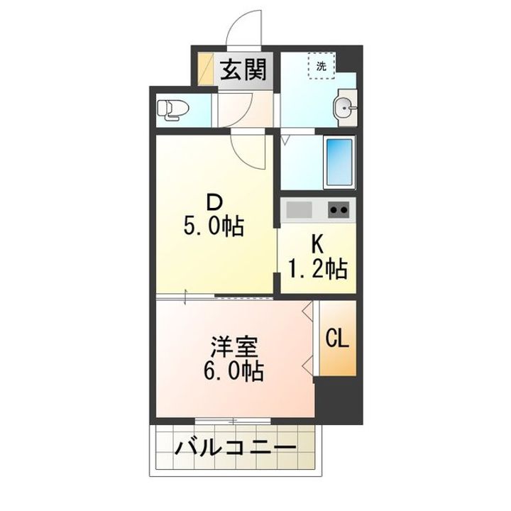 アバンサール清水丘の間取り