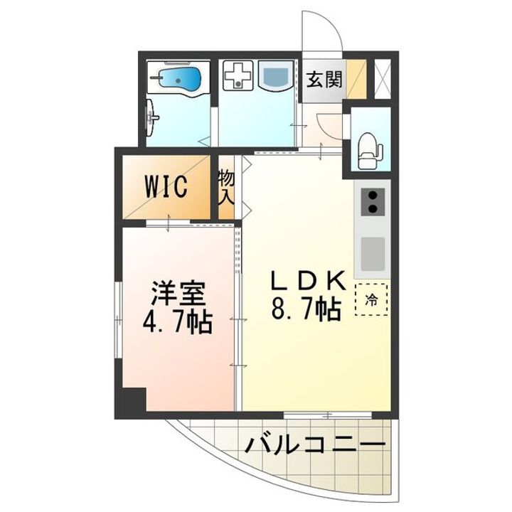 ハイフェンス山坂の間取り