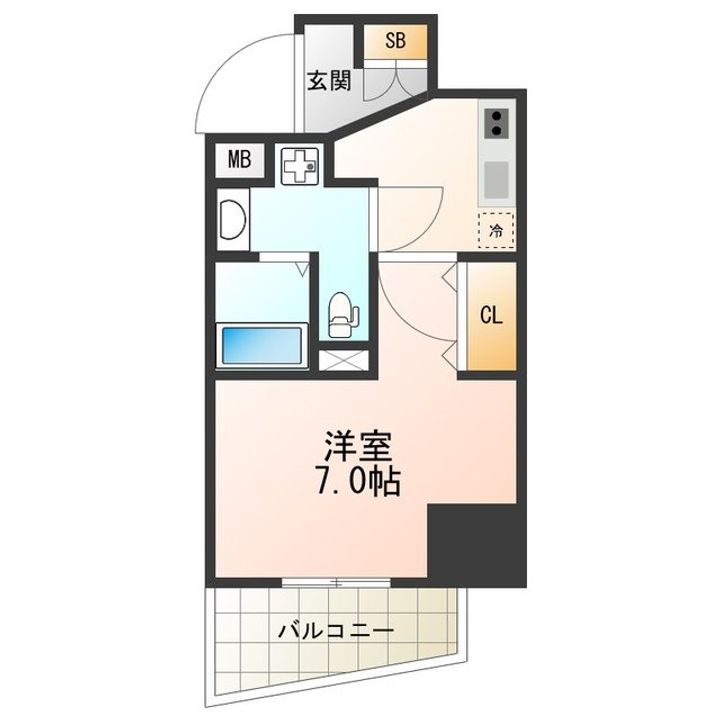 エグゼ阿倍野の間取り