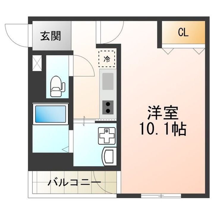 フジパレス西今川ウエストの間取り
