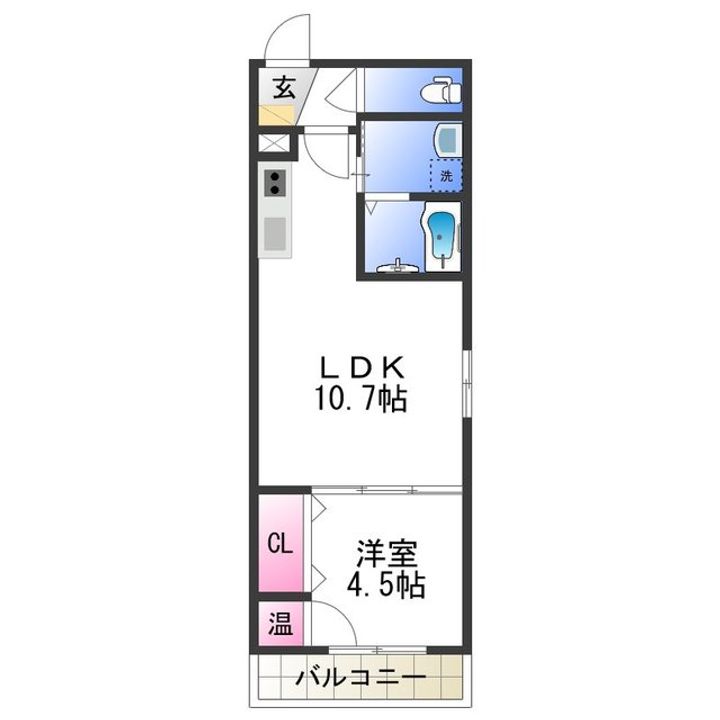オルフェアメゾン清水丘壱番館の間取り