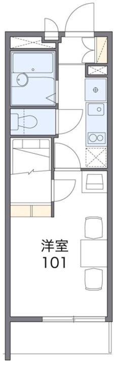 レオパレス夢眠舎202の間取り